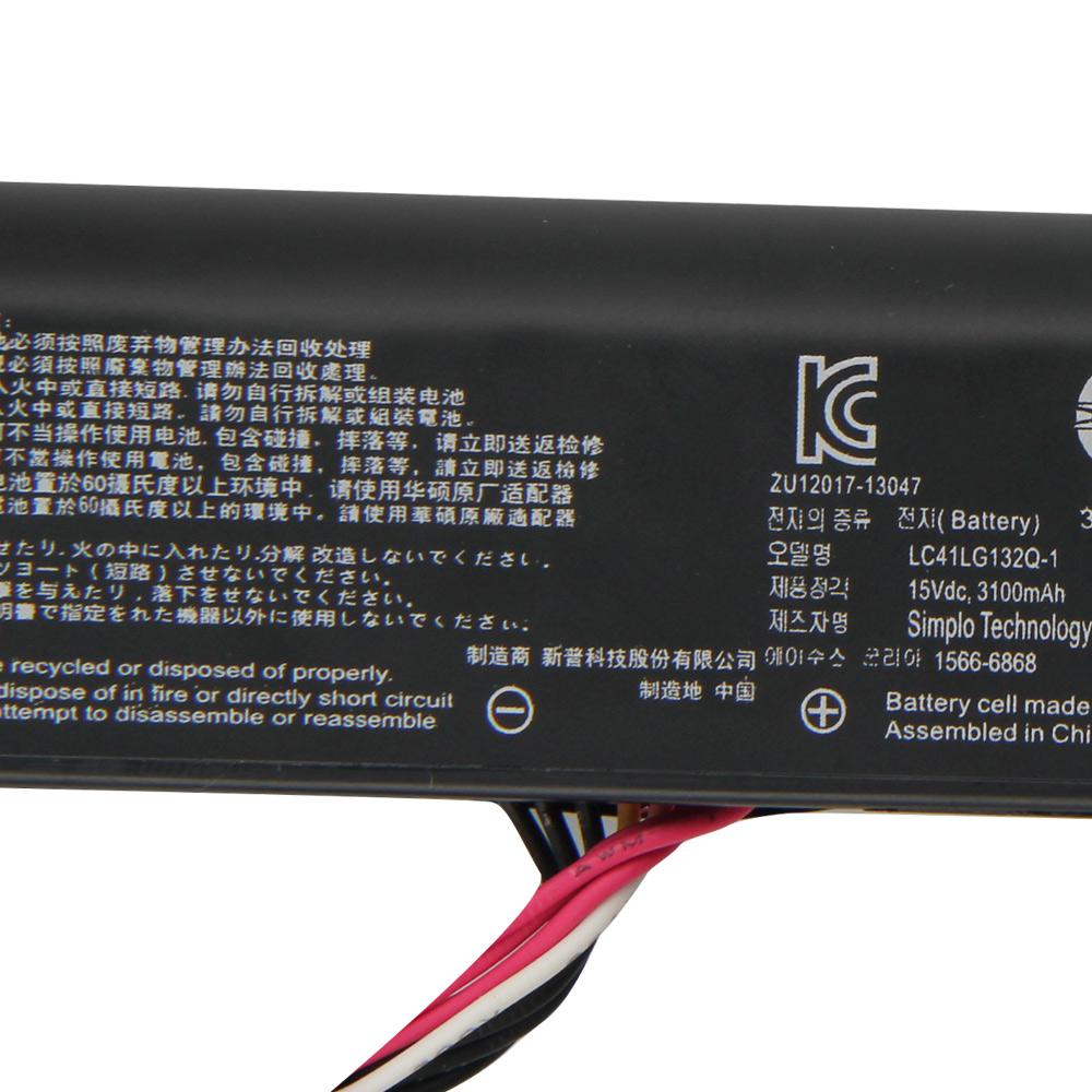 Replacement Battery For ASUS N552V N552VW N752 N752V N752VW GL752VW GL752V CA A41N1501 A41LK9H Laptop Battery