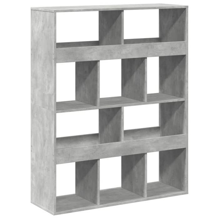 VidaXL Bookcase Concrete Grey 100x33x125.5 Cm Engineered Wood 3309360