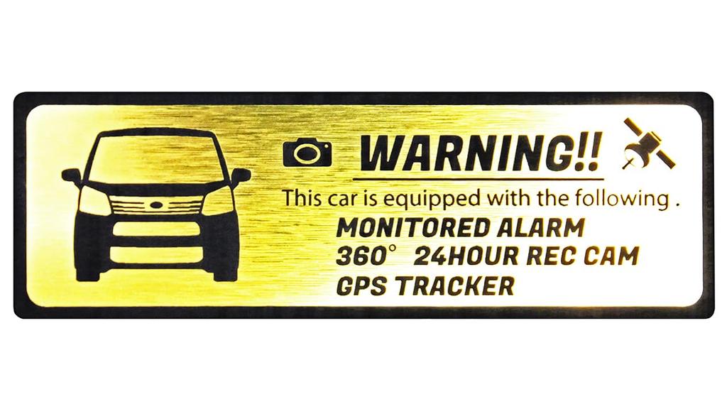 Honami Works MOVE LA150 LA160 Наклейка-эмблема для безопасности на приборную панель, GPS-трекер, 24-часовое наблюдение, камера,