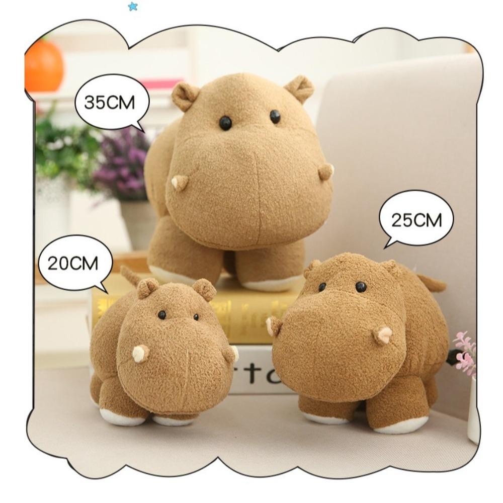 Baby Hippo Stuffed Animals Toy Cartoon Elephant Cushion Pillow New Plush Doll Christmas Gift