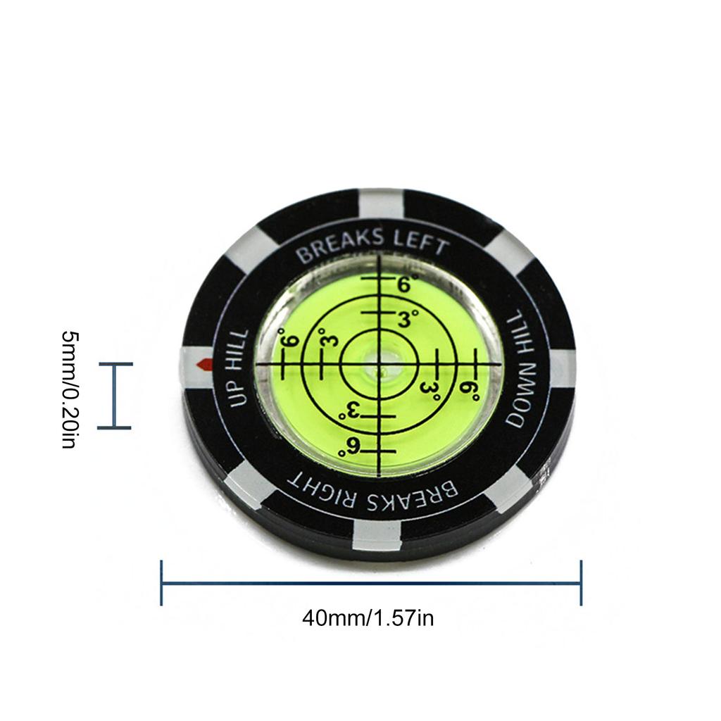 Golfs Green Reader Putt Golfball Marker Golfs Putting Aid Round Bubble Levels High Precision Reader Easy to Use