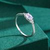 Tancise Classic 925 Sterling Silver  Zircon Ring Ladies Jewelry Wedding Promise Party Gift