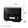 Sharp Water Oven Healsio White 30L Cooking Convection Toast Function AX-XJ1-W 2-tier