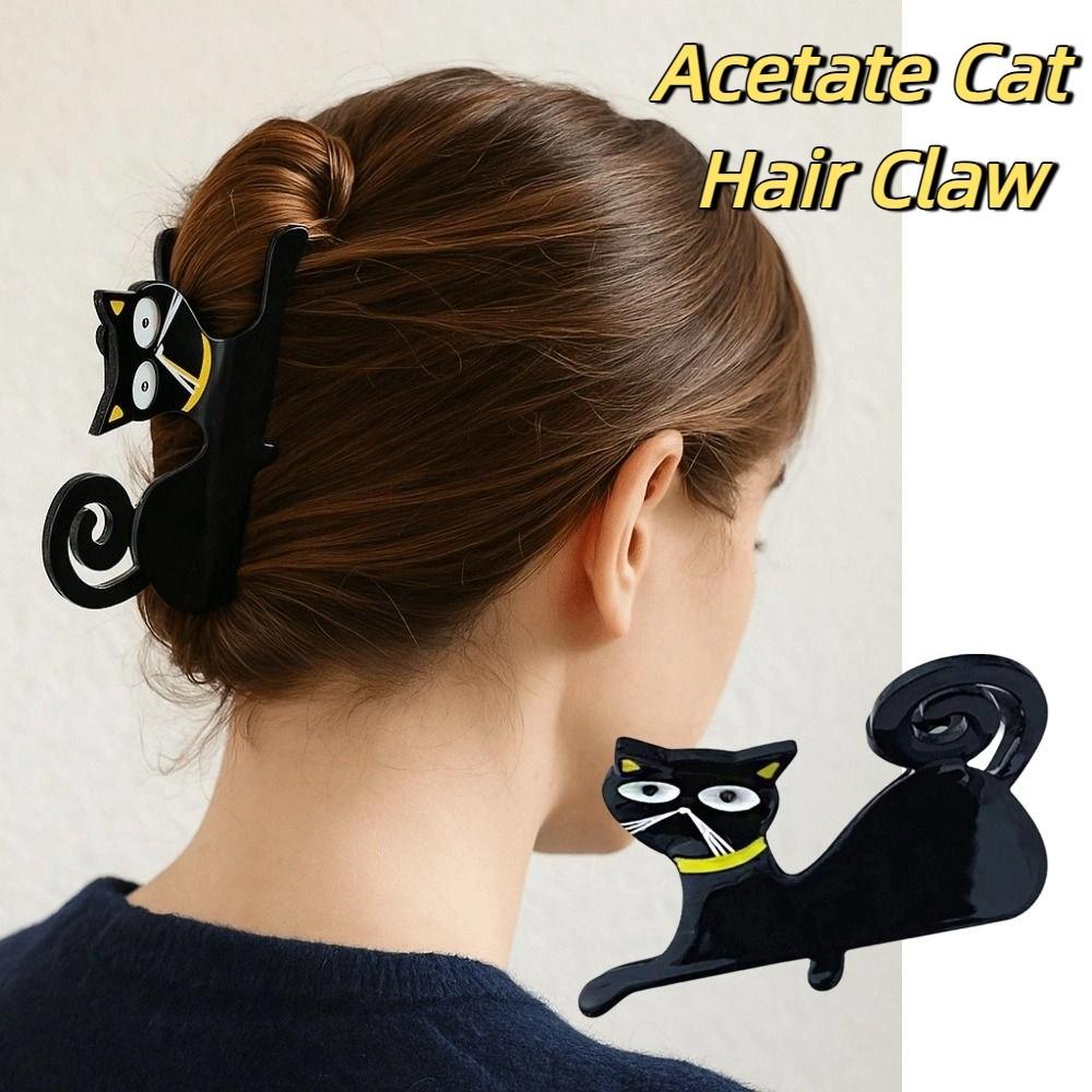 Acetic Acid Acetate Cat Hair Claw Cartoon Shark Clip Fashion Animal Hair Clip Female
