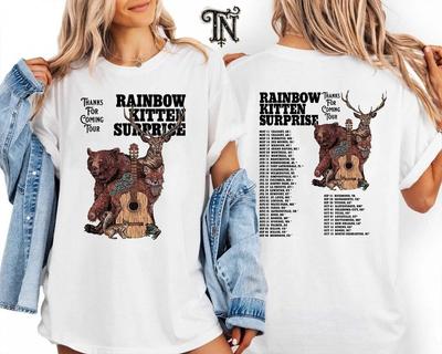 Rainbow Kitten Surprise Тур 'Спасибо, что пришли' 2025 Концерт Двусторонняя Футболка Унисекс Футболка