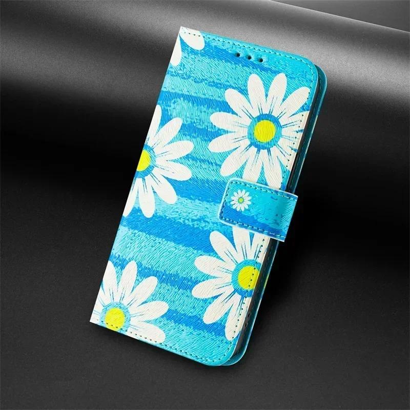 Чехол Pixel 9 для Google Pixel 9 Pro XL Флип Funda Google Pixel 8a 7a 6a 8 Pro 5a 4a 5G Кожаный Кошелек с Рисунком Чехол для Телефона
