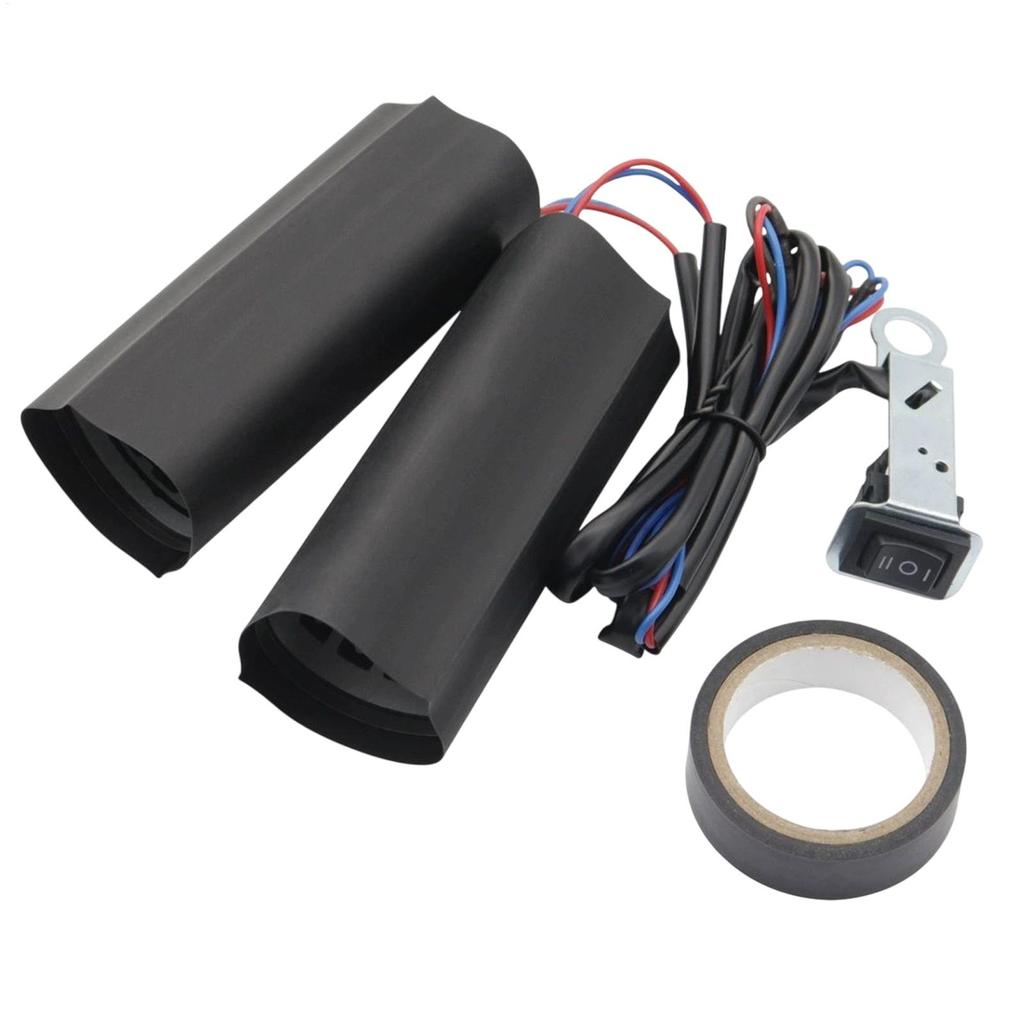 12V Подогреваемые мотоциклетные ручки, Регулируемая температура, Подогреваемая рукоятка для путешествий, Вождения на открытом воздухе, Зимняя для холодной погоды, Мужские Женские