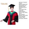 Graduation Cap And Gown Set Class of 2025 Graduate Uniform Academic Doctor Robe with Tassel for High School College Bachelor