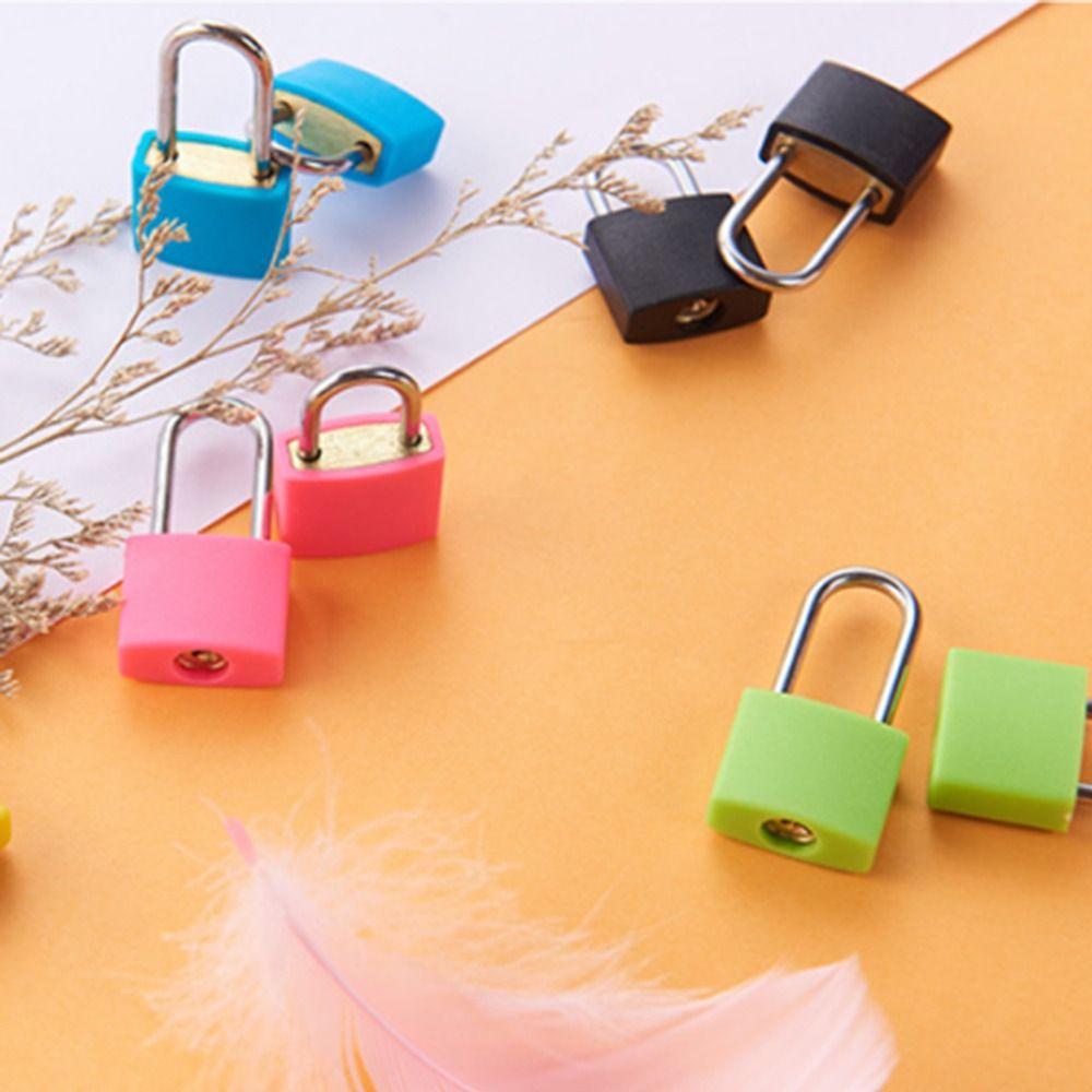 23mm Mini Suitcase Diary Lock With 2 Keys Anti-Theft Drawer Cabinet Padlock Multicolour Travel Bag Zipper Lock Home Decor