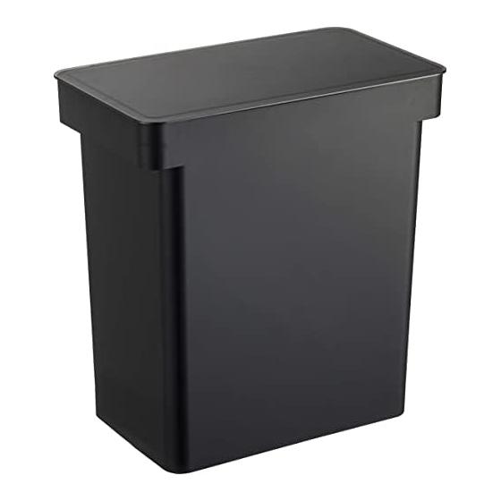 Yamazaki Jitsugyo Airtight Pet Food Stocker 12kg with Measuring Cup Black Approx. W41 x D24 x H42.5 (When lid is open: Approx. H65.5) cm Nooks Food