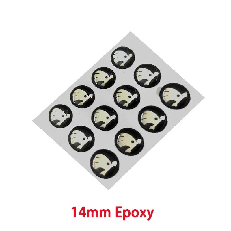 Car Sticker 2025 New 10PCS 14mm Car Remote Key Sticker Emblem Decal For Skoda Octavia Kodiaq Fabia Superb Rapid Kamiq Karoq Deri