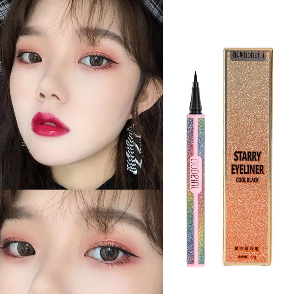 New Waterproof Eyeliner Lasting Makeup Is Not Easy To Smudge Natural Three-dimensional Quick Dry Eyeliner Liquid Eye Makeup Women Student Cosmetics