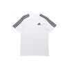 Adidas Футболка Essentials с тремя полосками, белая/черная, мужская, уличная GL3733
