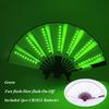 13 inches Led Fans Dj LARP Dance Wedding Stage Performance Bar Props Folding Fan For Women Kung Fu Fan Chinese Flashing Fan
