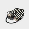 Women Tote Bag Striped SOFT Leather Casual Fashionable Simple Shoulder Bag Large Capacity Purses and Handbags Female Bucket Bags
