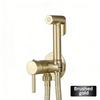 Brushed Gold Brass Hand-held Wall-mounted Bathroom Kitchen Toilet Faucet with Stand Hybrid Hot And Cold Water Bidet Sprayer