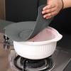 Silicone Spill Stopper Lid Boil Over Safeguard Heat Resistant Round Anti-splash Spill Proof Pot Pan Cover Cooking Tool Kitchen Gadgets