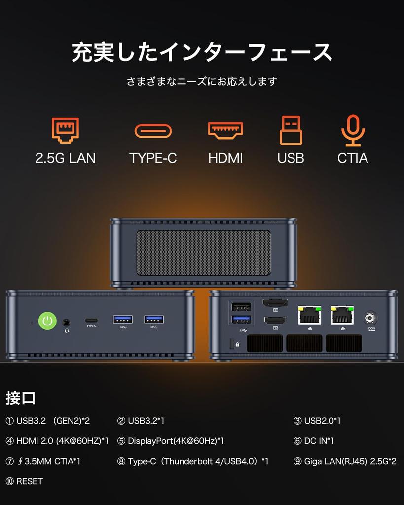 GMKtec Nucbox K6 Mini AMD Ryzen 7 7840HS Gaming Mini DDR5 5600MHz PCIe Radeon WIFI HDMI DP USB Windows 11 Small PC Ryzen 7 7840HS 16GB PC, PC, 4.0