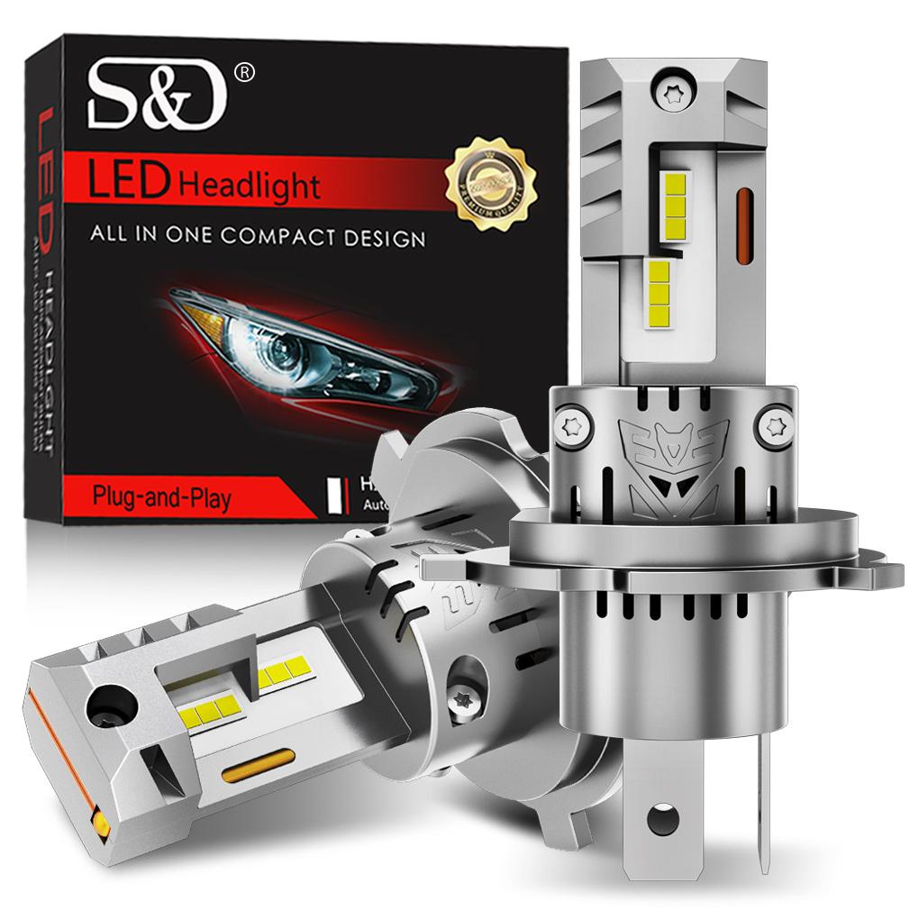 2 шт. H4 светодиодные лампы для фар 9003 HB2 Canbus дальнего и ближнего света автомобильный свет 20000LM турбо светодиодный диодный светильник авто 12 В 6500 К лампада