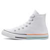 Chuck Taylor All Star Classic Versatile High Top Espadrilles Unisex White Orange
