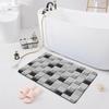 Впитывающий нескользящий коврик Дверной коврик Ванная комната Туалет Пол Душевая комната Коврик для ванной Современный кухонный коврик