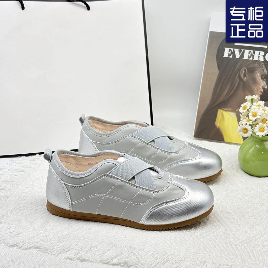 Single Shoes Versatile Height Increase Mid-mouth Autumn Casual Style Elastic Band Sweet and Spicy Daughter Style Shoes Sports