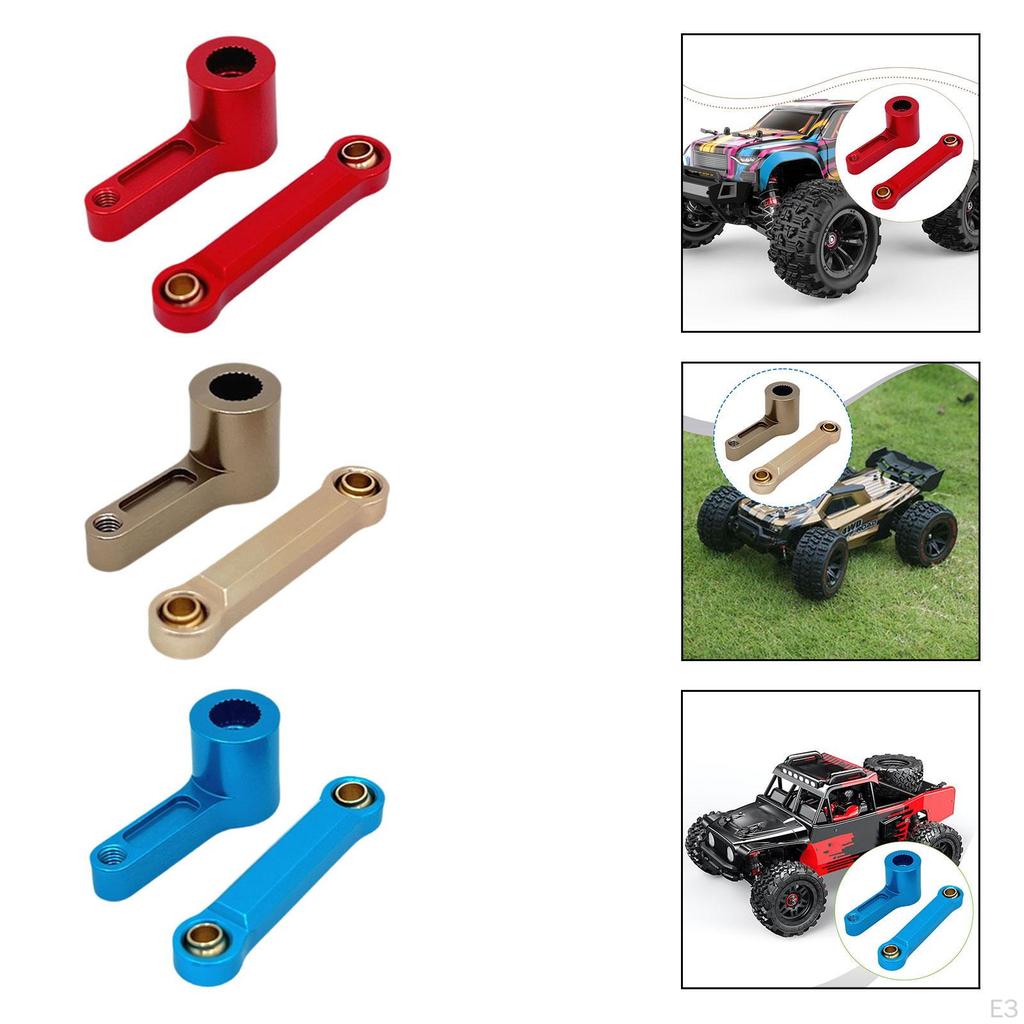 1/7 RC Car Steering Rod Servo Arm Accessories Spare Parts Portable Direct Replaces Durability