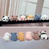 Mini Animal Ornament Resin Reclining Animal Figurine Collectible Panda Koala Bear Ornament