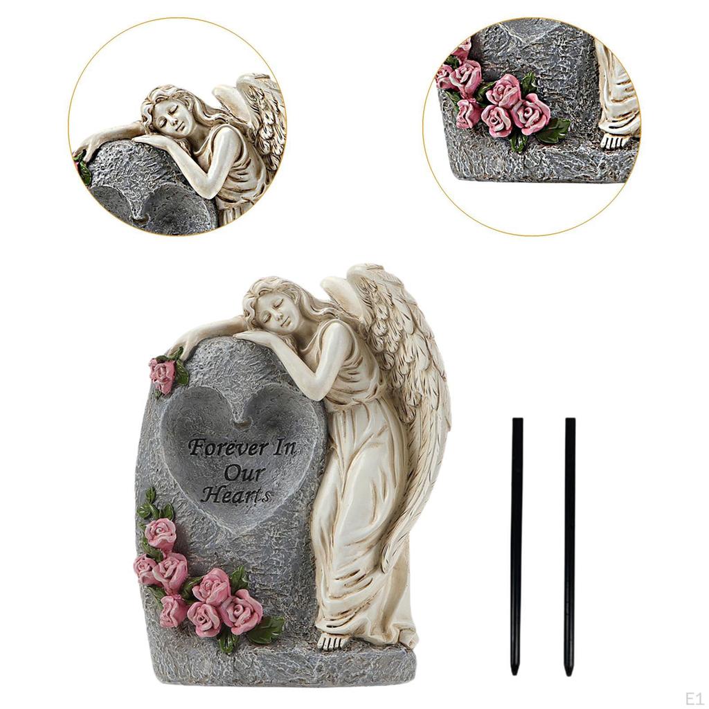 Статуэтка ангела, солнечная садовая статуя для использования на открытом воздухе