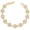 ZHUKOU 8 styles Gold Women's Bracelet CZ Crystal Zircon Shiny Bracelet Women Jewelry VL143