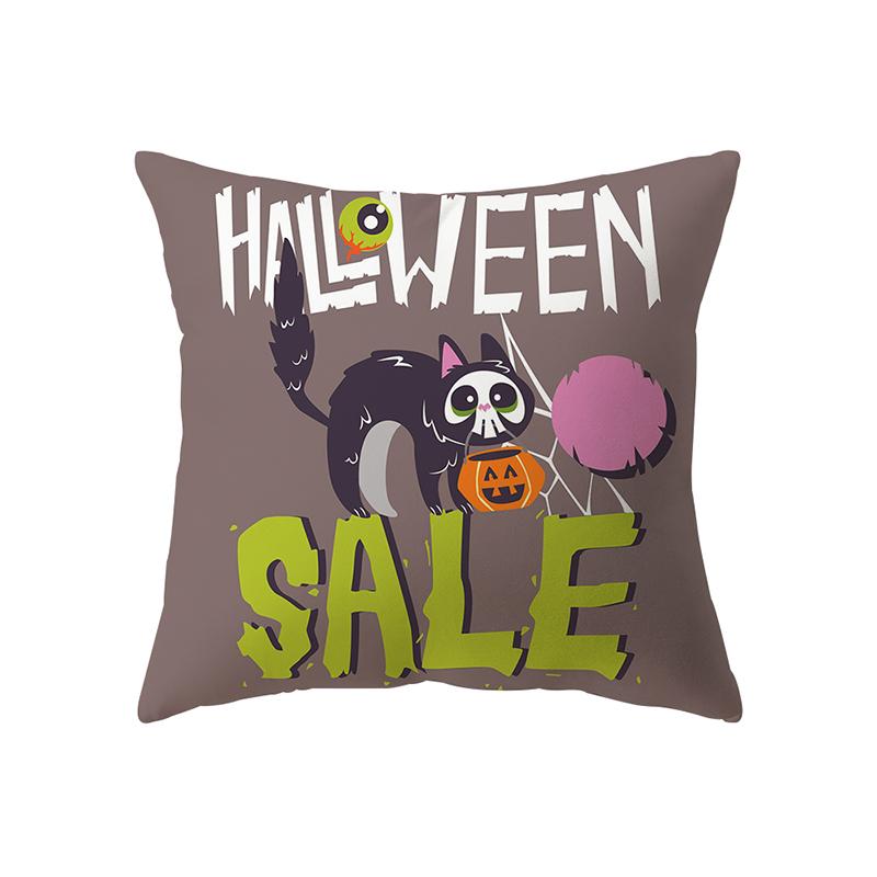 Подушка с изображением тыквенного черепа на тему Хэллоуина, чехол для дивана, праздничный подарок, декор для вечеринки, дом