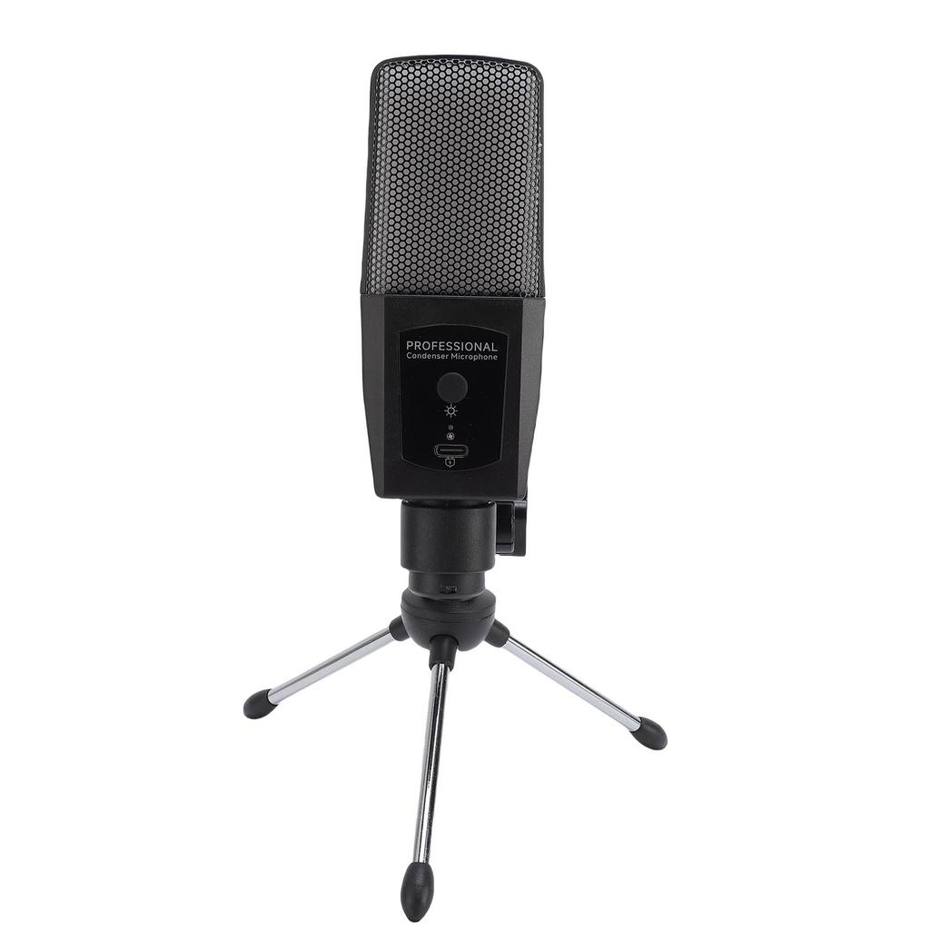 Gaming Microphone with RGB Light USB Computer Condenser Mic with Tripod Stand for PC Streaming Podcast Studio Recording