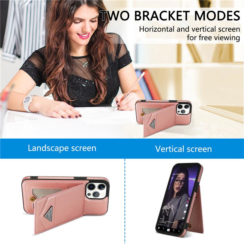 Кожаный чехол-кошелек для телефона с картой для iPhone 14 13 Pro 12 11 XS Max XR X SE 2022 8 7 Plus для Samsung Galaxy S23 Ultra S22 S21 A54 A14 откидная крышка-подставка