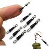 30pcs Fishing Tackle Connector Feeder Fishing Accessories Swivel Snaps For Carp Carp Fishing Quick Change Feeder Swivels Method