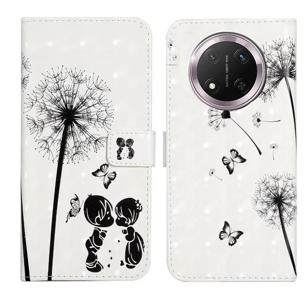 For Honor X9c 5G Case 3D Creative Pattern PU Leather Stand Phone Cover