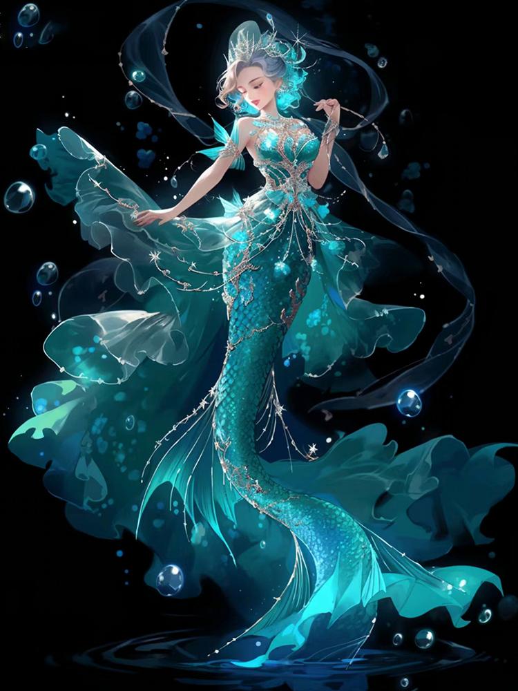 Алмазная картина Фэнтези Русалка Зодиак Созвездия Вышивка Полный квадрат Круглый крест Стразы Мозаика Домашний декор