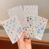 Переливающиеся наклейки-бабочки «Аврора» для глаз и ногтей: Полупрозрачные стикеры для лица и декора