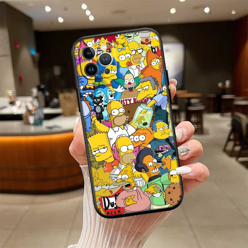 RE53 S-Simpsons New High-End Shell Phone Case for OPPO A3 Pro A72 A74 A76 A77 A77S A78 A79 A94 A95 A18 A40M A58