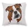 Милый чехол на подушку с рисунком собаки для дома, гостиной, дивана, офиса, для поясницы, декоративная подушка, 45x45 см