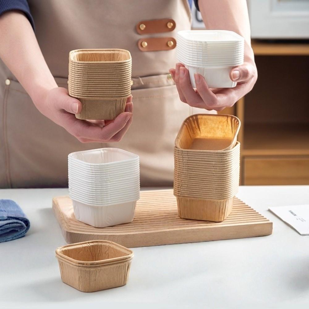 С прозрачными крышками десертная чашка для выпечки кексов обертки для упаковки для 50 шт. фруктовый десертный киоск