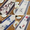 Linen Simple Chinese Style Ink Painting Table Runner Tea Table Strip Coffee Table Flag