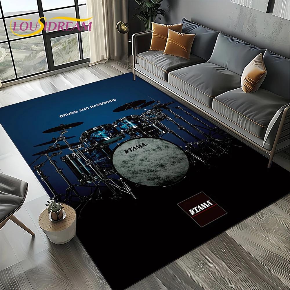 Музыкальные инструменты TAMA Ударная установка Ударная установка Ковер Коврик для гостиной Спальни Дома Декорация для дивана, Детский коврик Нескользящий коврик для пола