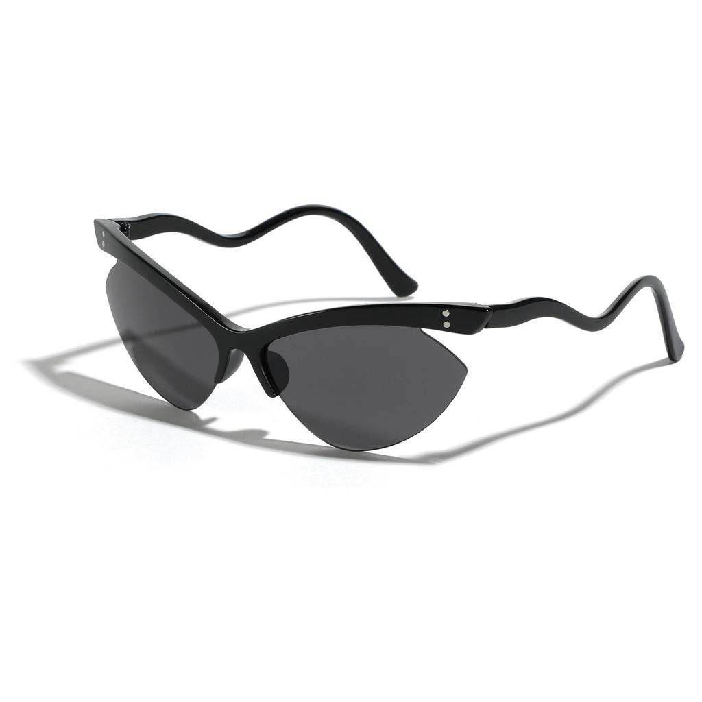 Безободковые очки, Солнцезащитные очки «кошачий глаз» формы бабочки, Мужские ретро-солнцезащитные очки, Женские