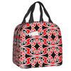 Custom Maoris Kowhaiwhai Pattern Lunch Bag Men Women Thermal Cooler Insulated Lunch Box for Children School