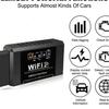 Популярный ELM327 WiFi OBD2 Сканер кодов V1.5 Инструменты для диагностики автомобиля Детектор неисправностей автомобиля для Android/IOS/ПК