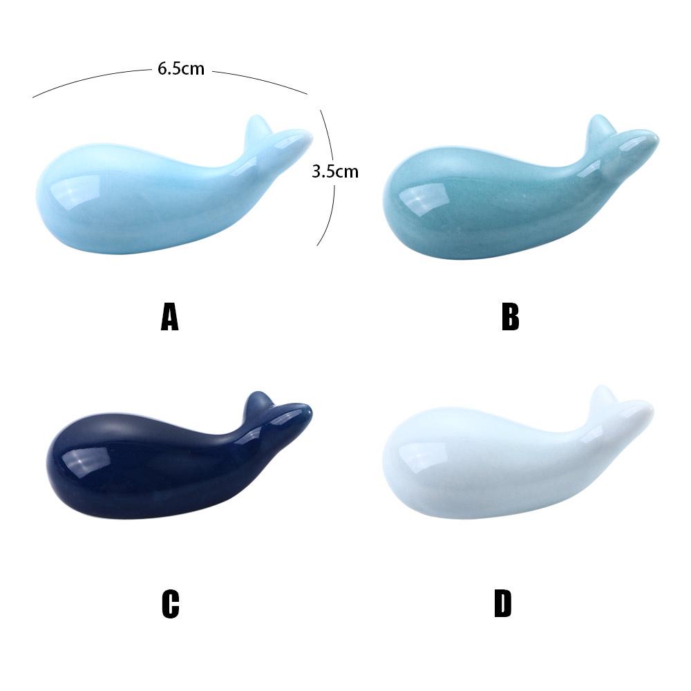Whale Shape Hotel Ceramic Home Decoration Chopsticks Holder Spoon Rack Tableware Chopsticks Stand