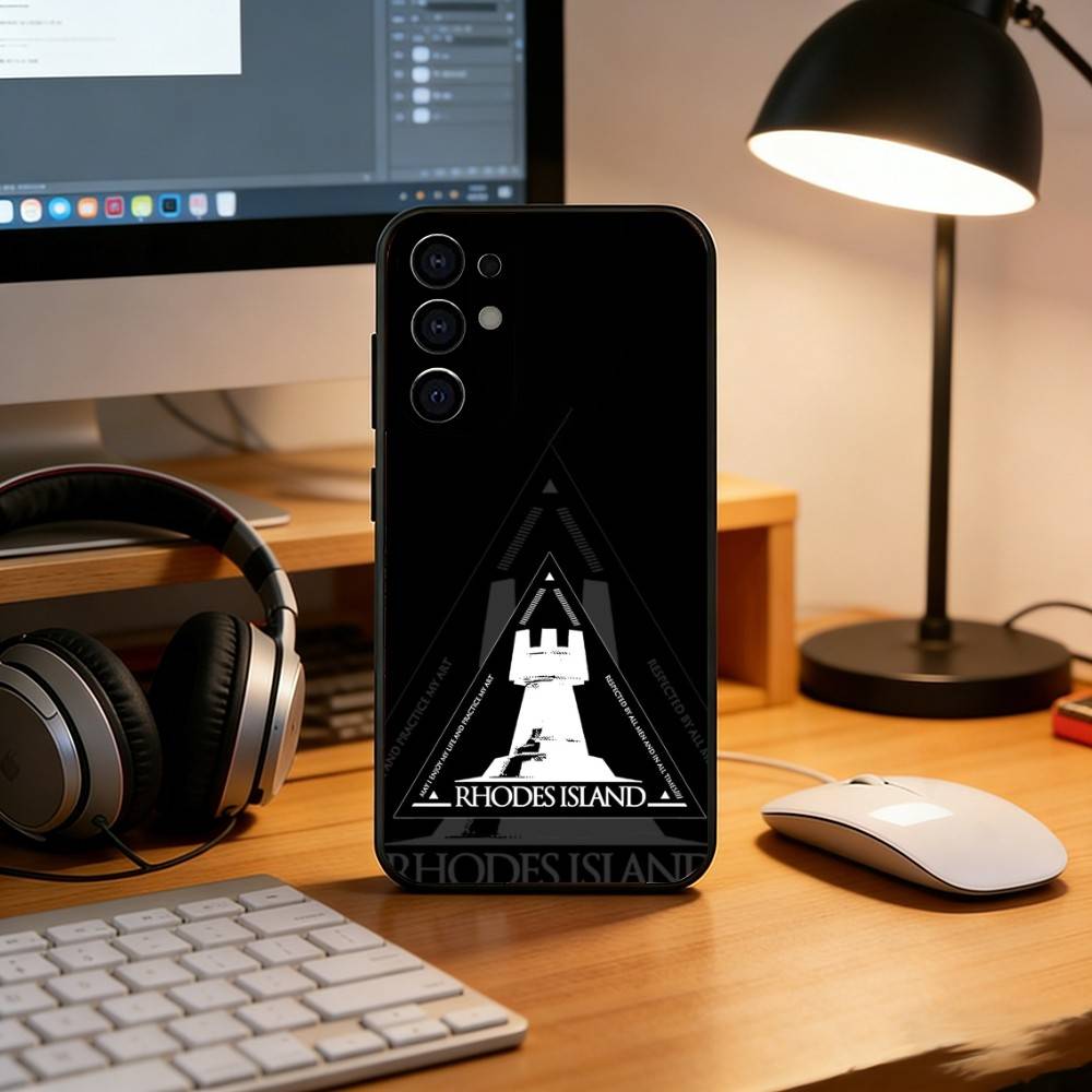 Чехол для телефона с игрой Arknights Черный Силиконовый Мягкий Для Samsung S25,S24,S21,S22,S23,S30,Ultra,S20,Plus,Fe,Lite