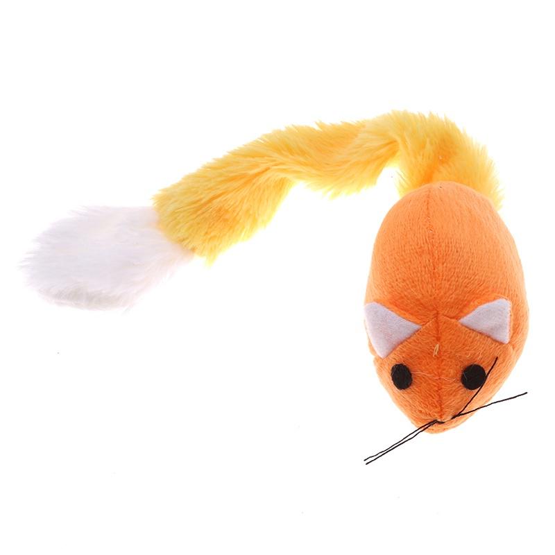 False Long Tail Mouse Cat Catnip Toys Pet Игральные игрушки