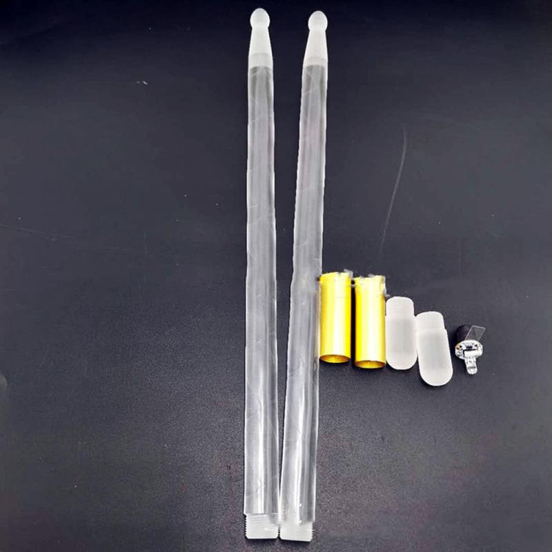 1 пара акриловых светящихся барабанных палочек, красочные индукционные меняющие цвет флуоресцентные барабанные палочки, музыкальные