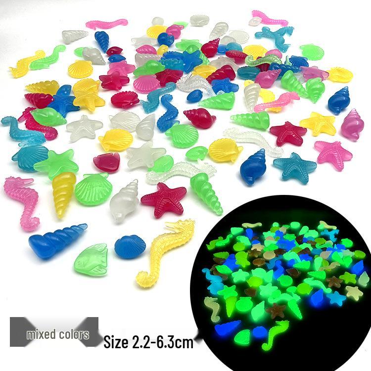 Glowing Marine Animal and Seashell Gemstone Toy for Aquariums by Luminous Stone